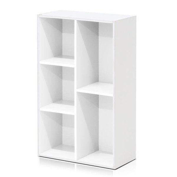 Furinno Furinno 11069WH 5-Cube Open Shelf; White 11069WH